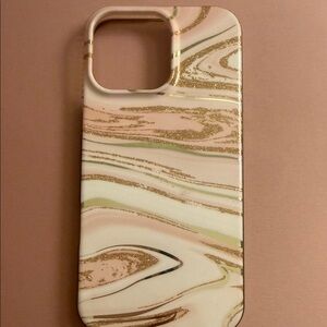Luxurious Swirl Phone Case - Gold and Cream